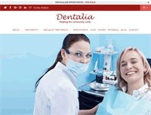 Tablet Screenshot of dentalia.co.uk